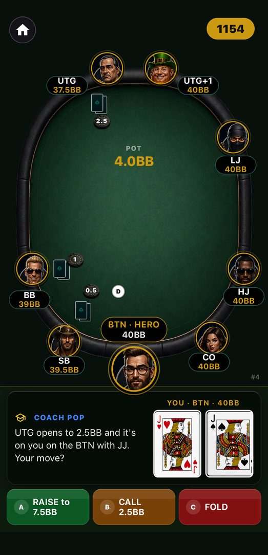 Classic Game — a real poker decision